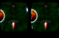  Cardboard 3D VR Space FPS game: Take a screenshot