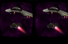  Cardboard 3D VR Space FPS game: Take a screenshot
